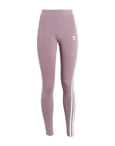 Shop Adidas Originals 3 Stripes Tight Woman Leggings Pastel Pink Size 4 Cotton, Elastane