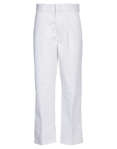 Shop Dickies Man Pants White Size 28w-30l Polyester, Cotton