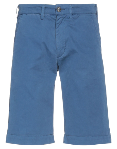 Shop 40weft Man Shorts & Bermuda Shorts Slate Blue Size 42 Cotton