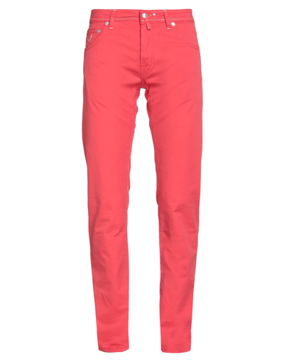 Shop Jacob Cohёn Pants In Red