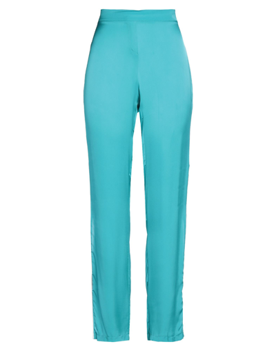 Shop Babylon Woman Pants Turquoise Size 8 Viscose In Blue