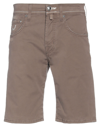 Shop Jacob Cohёn Man Shorts & Bermuda Shorts Cocoa Size 28 Cotton, Elastane