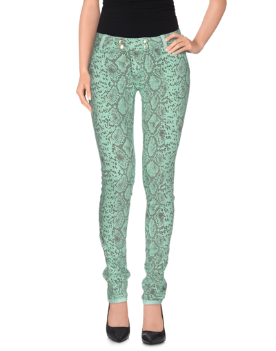 Shop Met Jeans Woman Pants Light Green Size 26 Cotton, Polyester, Elastane