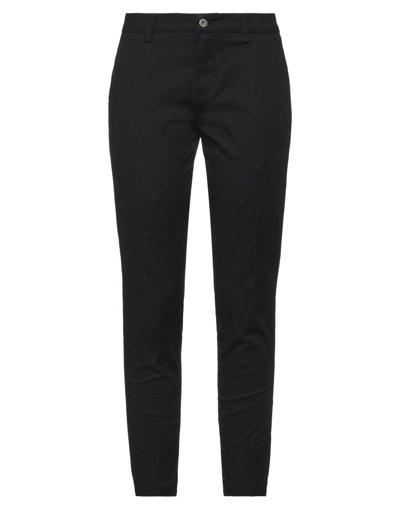 Shop Liu •jo Woman Pants Black Size 25 Cotton, Elastane