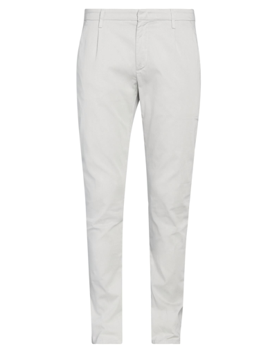 Shop Dondup Man Pants Light Grey Size 36 Cotton, Polyester, Polyamide, Elastane
