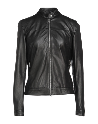 Shop Giorgio Brato Woman Jacket Black Size 4 Soft Leather