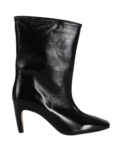 Shop Mychalom Woman Ankle Boots Black Size 7 Soft Leather