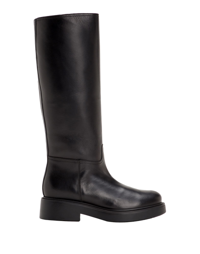 Shop Leonardo Principi Woman Boot Black Size 10 Calfskin