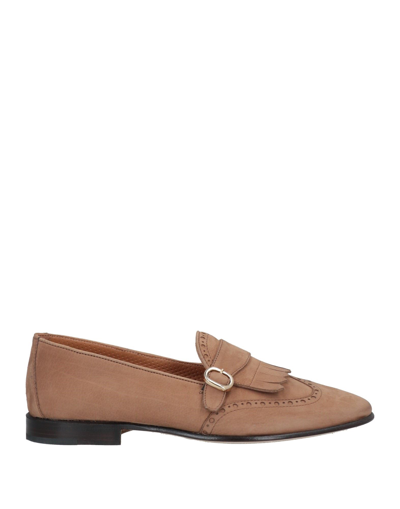 Shop Moreschi Loafers In Sand