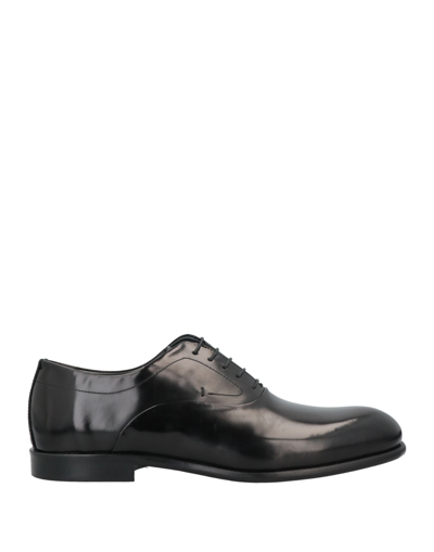 Shop Giovanni Conti Man Lace-up Shoes Black Size 7 Soft Leather