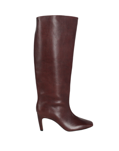 Shop Mychalom Woman Boot Brown Size 7 Soft Leather