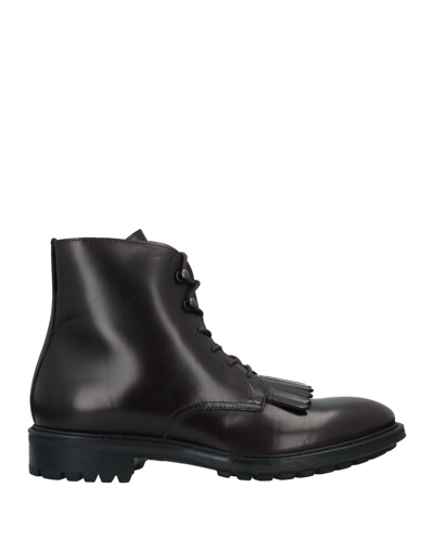 Shop Doucal's Man Ankle Boots Dark Brown Size 7 Calfskin