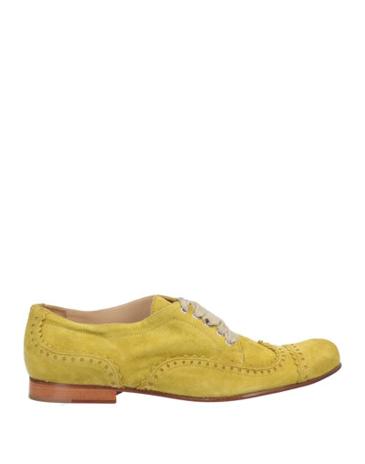 Shop Cividini Lace-up Shoes In Yellow