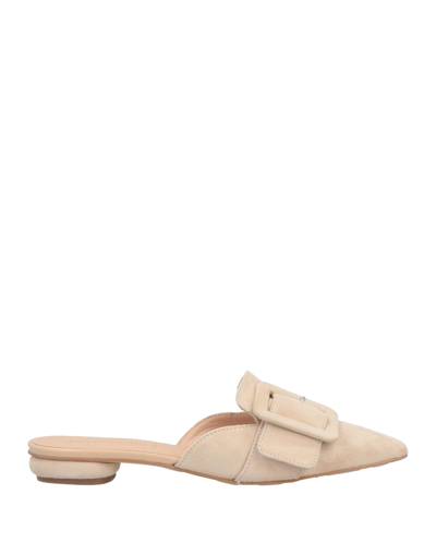 Formentini Woman Mules & Clogs Light Brown Size 5 Leather In Beige