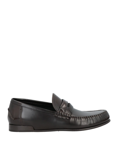 Shop Dolce & Gabbana Loafers In Dark Brown