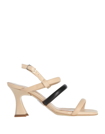Shop Formentini Woman Sandals Beige Size 7 Soft Leather