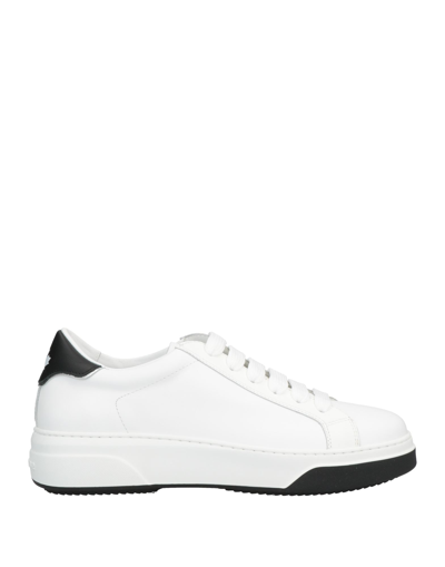 Shop Dsquared2 Woman Sneakers White Size 6 Calfskin