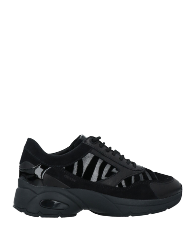 Shop Geox Woman Sneakers Black Size 8 Textile Fibers, Soft Leather