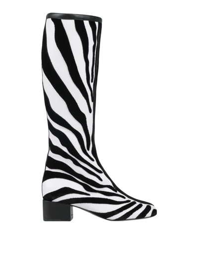 Shop Valentino Garavani Woman Boot White Size 7 Soft Leather, Textile Fibers