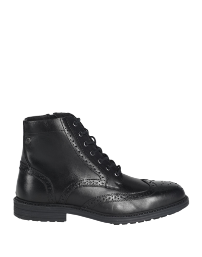 Shop Jack & Jones Man Ankle Boots Black Size 7 Cow Leather