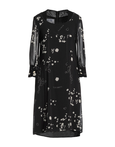 Shop Elisa Cavaletti By Daniela Dallavalle Woman Mini Dress Black Size 6 Polyester, Viscose, Elastane, Po