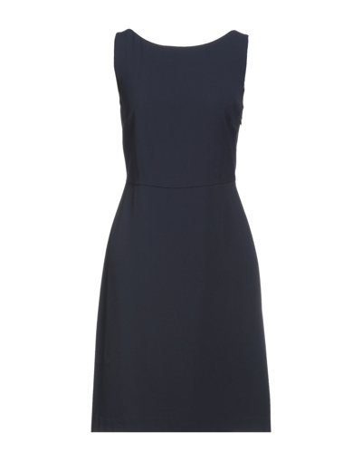 Shop Seventy Sergio Tegon Woman Midi Dress Midnight Blue Size 8 Acetate, Viscose