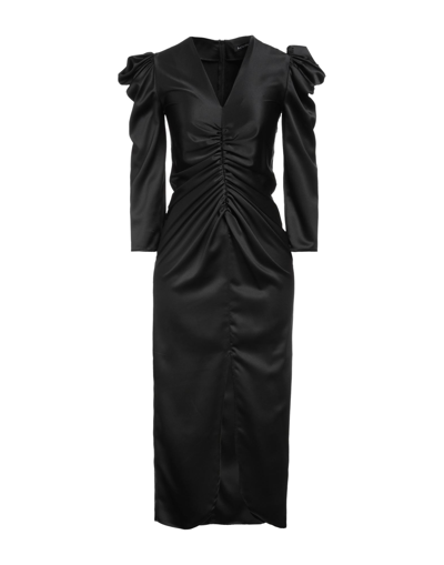 Shop Actualee Woman Midi Dress Black Size 6 Polyester