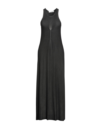 Shop Un-namable Woman Maxi Dress Steel Grey Size 6 Cotton, Elastane