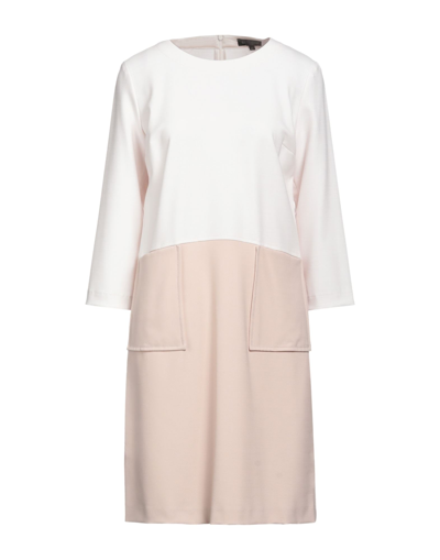 Shop Antonelli Woman Mini Dress Ivory Size 6 Polyester, Virgin Wool, Lycra In White