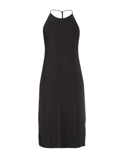 Shop Bottega Veneta Woman Midi Dress Dark Brown Size 4 Viscose, Polyamide, Polyurethane