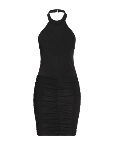 Shop Marc Ellis Woman Mini Dress Black Size M Polyester, Elastic Fibres