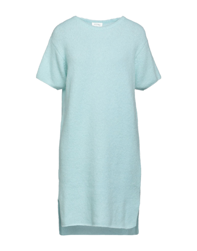 Shop American Vintage Woman Mini Dress Sky Blue Size Xs/s Wool, Acrylic, Mohair Wool, Polyamide, Elastane