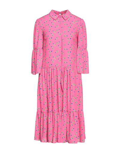 Shop Be Blumarine Woman Midi Dress Pink Size 4 Polyester