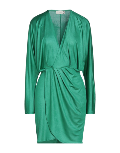 Shop Haveone Woman Short Dress Emerald Green Size S Polyester, Elastane