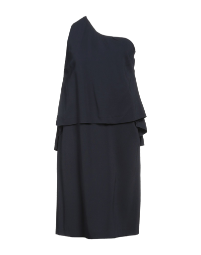 Shop Seventy Sergio Tegon Woman Midi Dress Midnight Blue Size 10 Viscose, Elastane