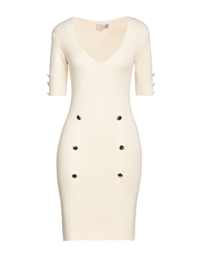 Shop Haveone Woman Mini Dress Beige Size Onesize Viscose, Polyester