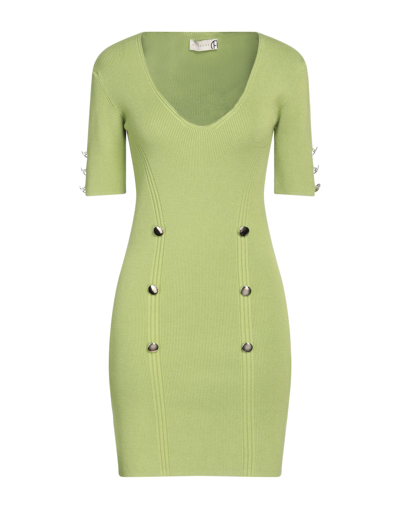 Shop Haveone Woman Mini Dress Green Size Onesize Viscose, Polyester