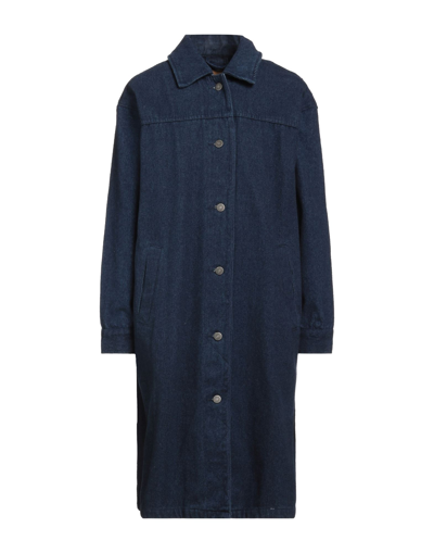 Shop American Vintage Woman Midi Dress Blue Size M/l Cotton