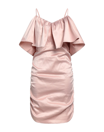 Shop Haveone Woman Mini Dress Light Pink Size M Polyester, Cotton, Elastane
