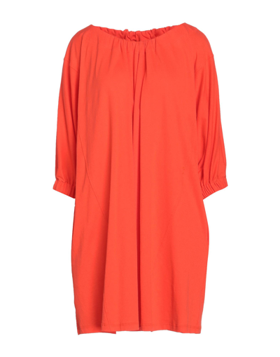 Shop Alysi Woman Mini Dress Orange Size 4 Cotton