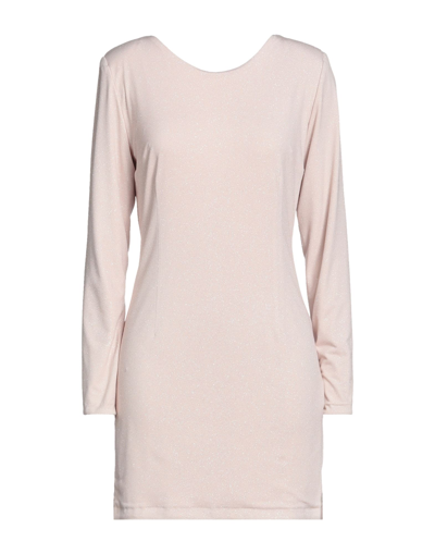 Shop Actualee Woman Mini Dress Light Pink Size 6 Polyester, Elastane