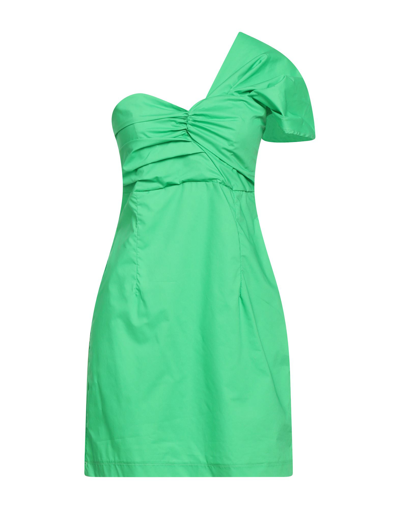 HAVEONE HAVEONE WOMAN MINI DRESS LIGHT GREEN SIZE M COTTON 