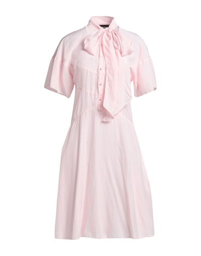 Shop Dsquared2 Woman Midi Dress Pink Size 2 Acetate, Silk