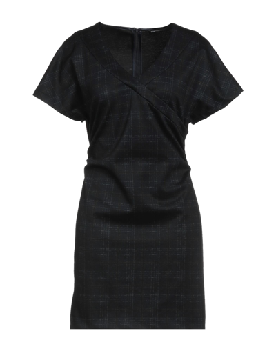 Shop Biancoghiaccio Woman Mini Dress Midnight Blue Size 8 Polyester, Viscose, Elastane