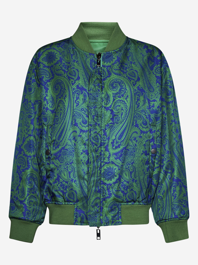 Shop Etro Jacket In Green