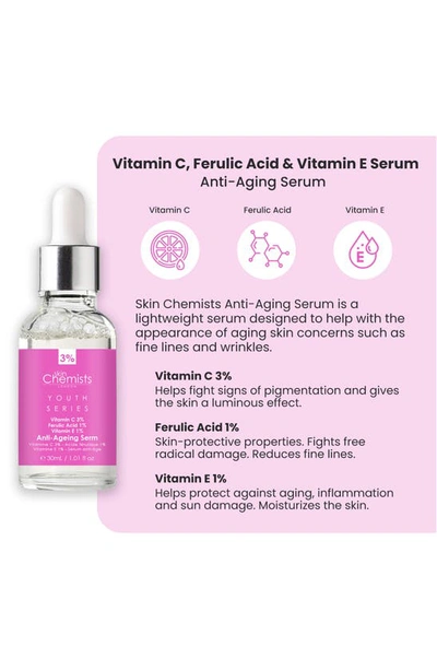 Skinchemists Anti-aging Vitamin C, Ferulic Acid & Vitamin E Serum 30ml