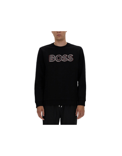 Hugo Boss Sweatshirt With Logo Embroidery L at FORZIERI