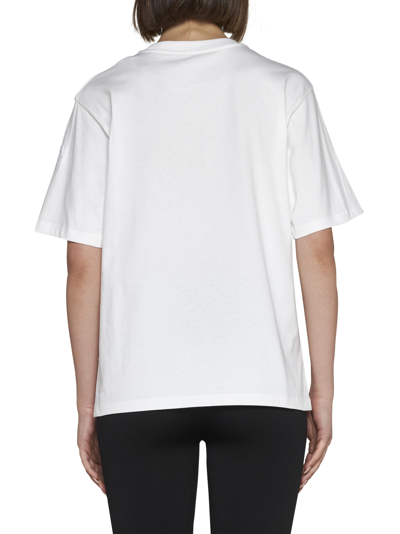 Shop Moncler T-shirt In Bianco