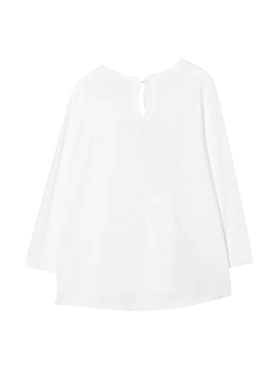 Shop Monnalisa White T-shirt Girl In Bianco