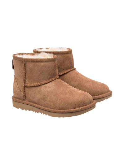Shop Ugg Camel Boots Unisex In Cammello